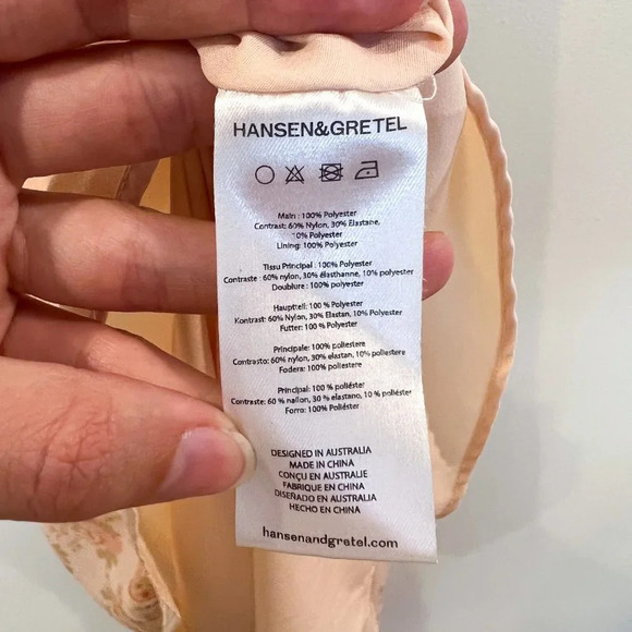 Hansen & Gretel Cream Floral Lace Bohemian Classic Girly Slip Maxi Dress Medium - Picture 10 of 10